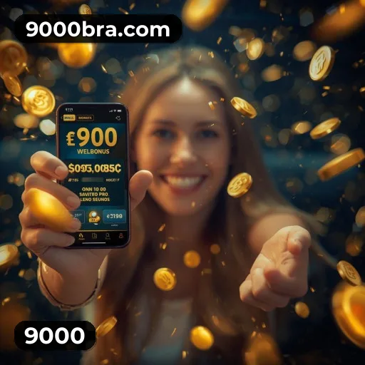 9000 bônus — painel de promoções no aplicativo